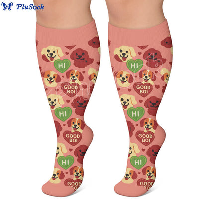 Plus Size Cats Dogs Compression Socks - image 2