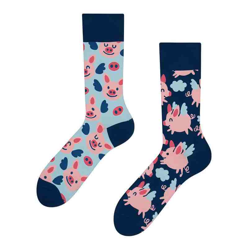 Cartoon Cute Pig Quarte Socks - image 1
