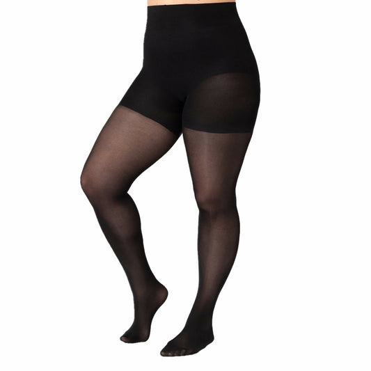 40D Women Tear-proof Plus Size Shaping Tights(3 Pairs) - image 0