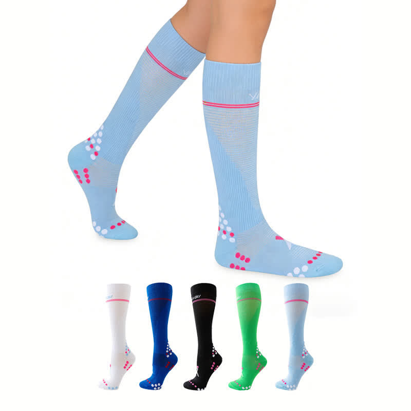 Waffle Mesh Knee High Compression Socks - image 0