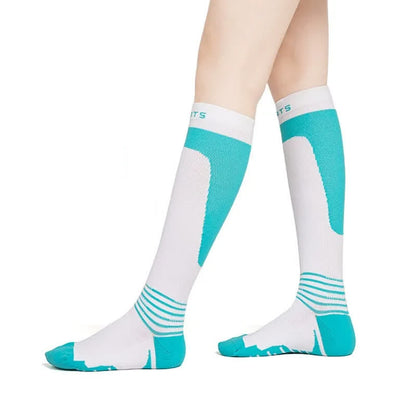 Gradient Striped Compression Socks - Blue - EU36-42(US3-8.5) - image 1