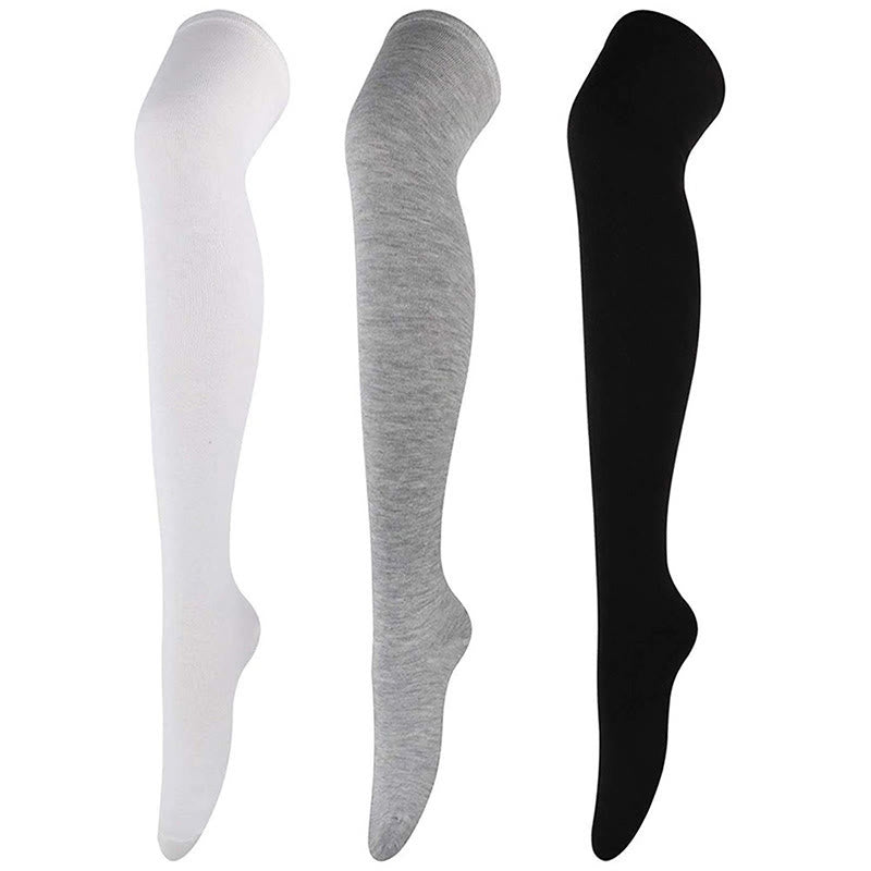 Casual Soft Thigh High Socks(6 Pairs) - image 3