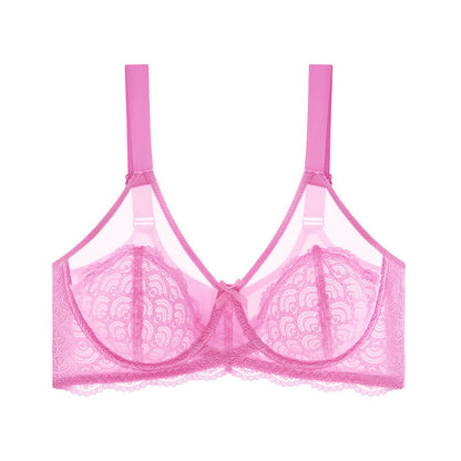 Supportive Lace Comfort Full Coverage Bra - Pink - 46 - F - image 7