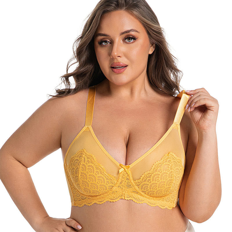 Supportive Lace Comfort Full Coverage Bra - image 1