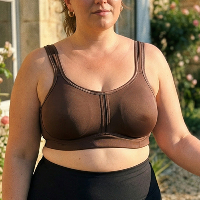 Scoop Neck Wide Strap Wireless Bra - image 1