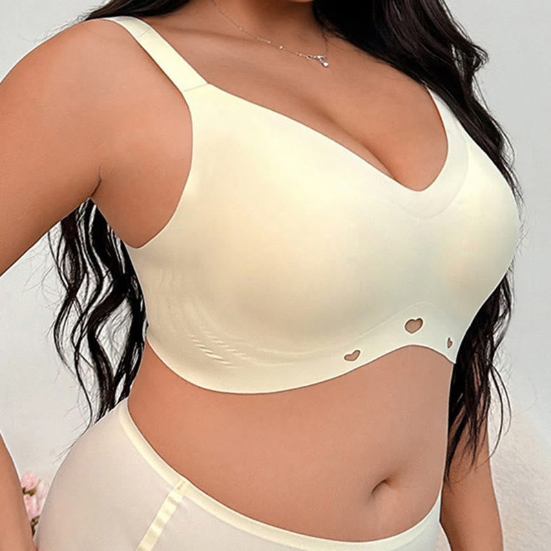 Soft Seamless V Neck Wireless Bra - image 3