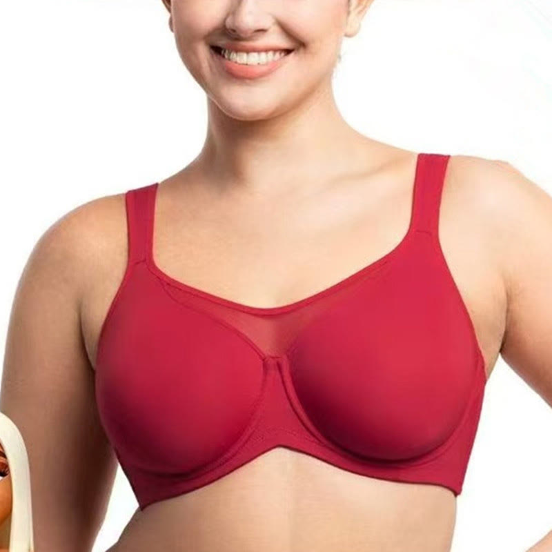Natural Shaping Full Coverage Bra - Red - 46 - H - image 1