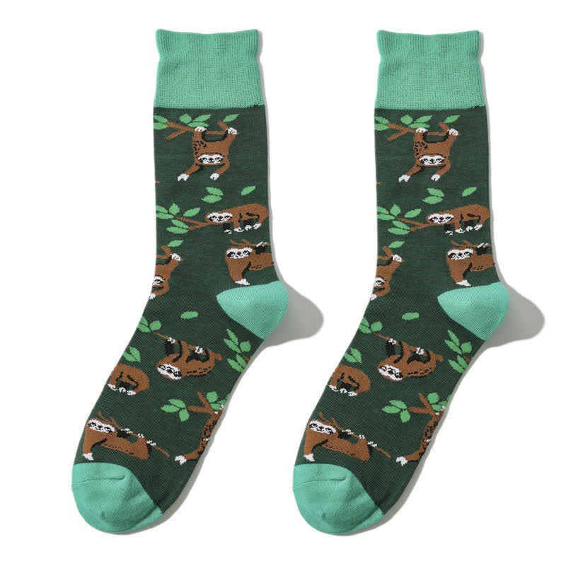 Sloth Grip Quarter Socks(3 Pairs) - Green - EU38-45(US5-11) - image 2