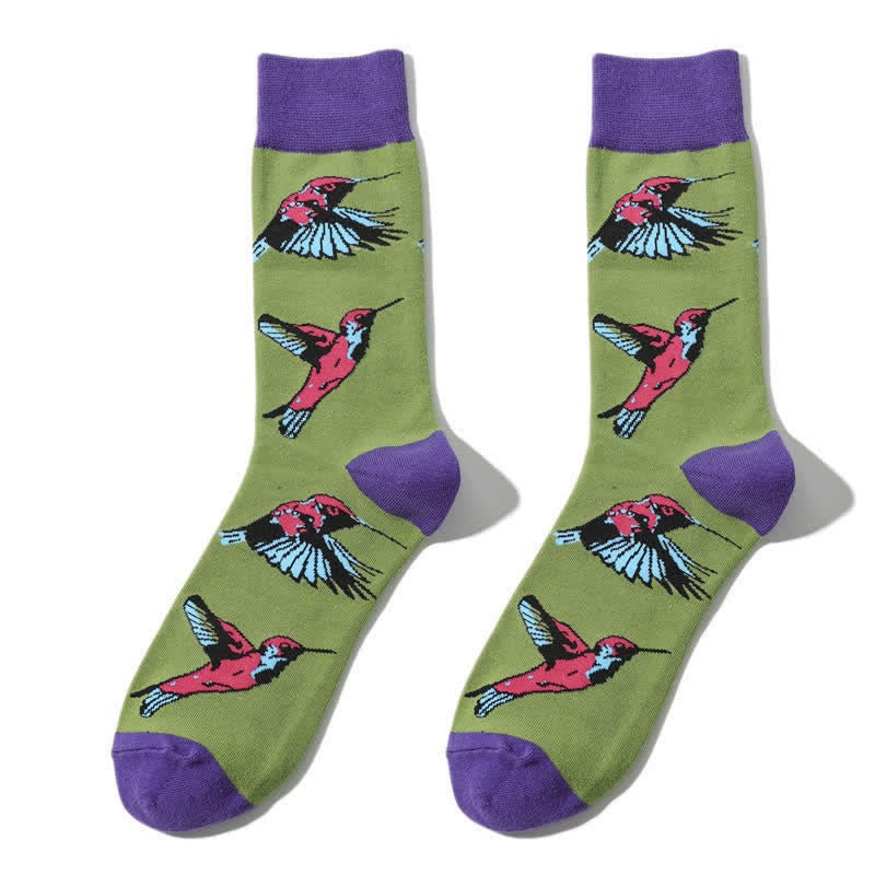 Tropical Bird Quarter Socks(3 Pairs) - image 5