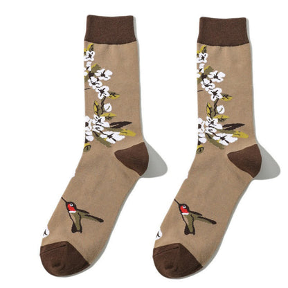 Tropical Bird Quarter Socks(3 Pairs) - image 6