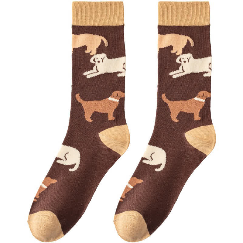 Playful Dog Rabbit Quarter Socks - image 5
