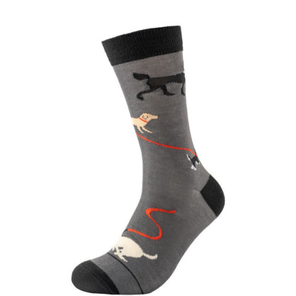 Playful Dog Rabbit Quarter Socks - Black - EU38-45(US5-11) - image 3