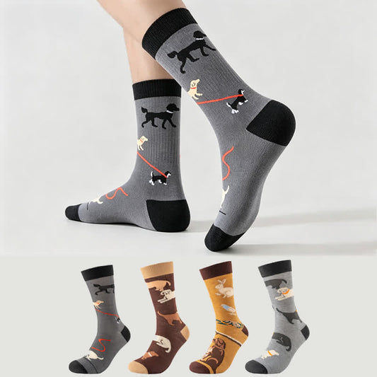 Playful Dog Rabbit Quarter Socks - Multicolor - EU38-45(US5-11) - image 0