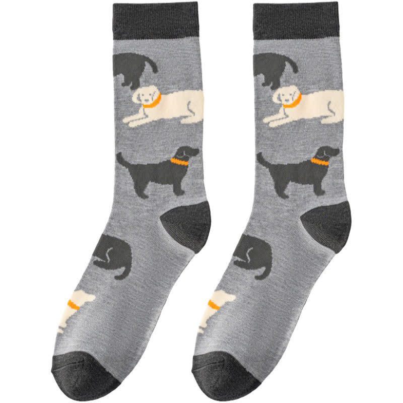 Playful Dog Rabbit Quarter Socks - image 6