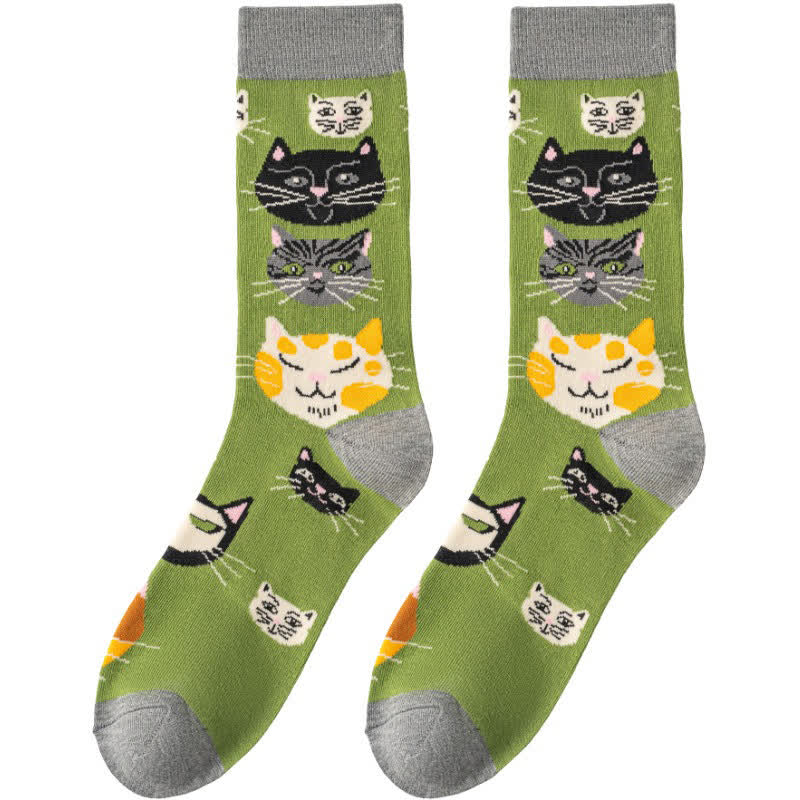 Cute Cat Quarter Socks(4 Pairs) - image 6