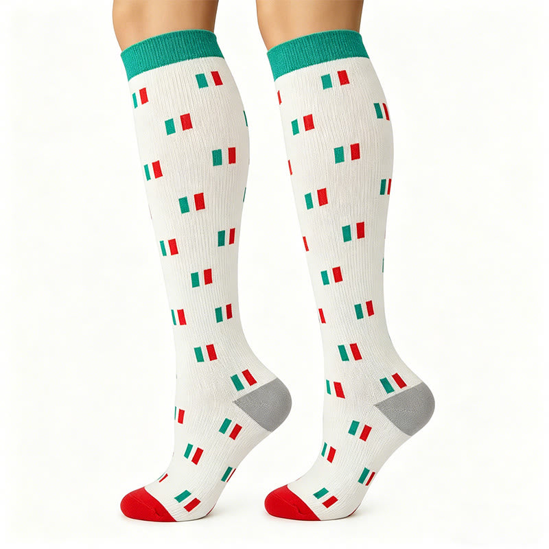 National Flags Compression Socks(6 Pairs) - Mexico - S/M - image 2