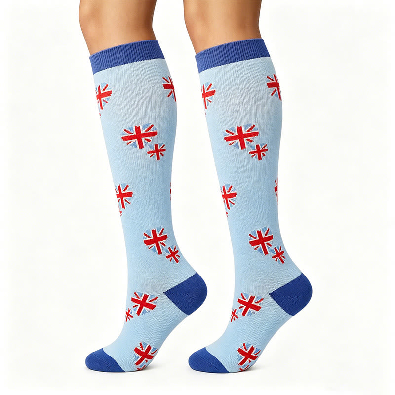 National Flags Compression Socks(6 Pairs) - England - S/M - image 1