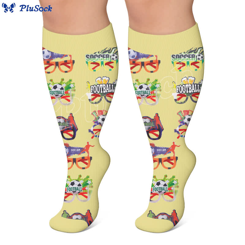 Plus Size Soccer Compression Socks - image 4