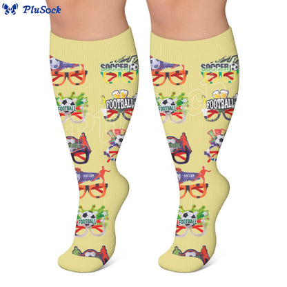 Plus Size Soccer Compression Socks - image 4