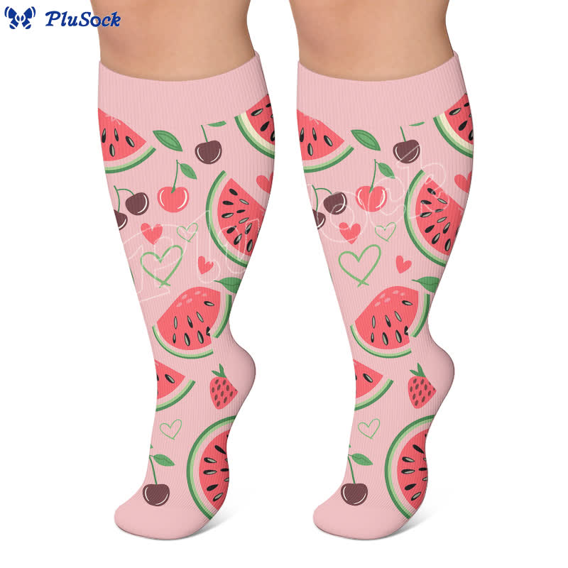 Plus Size Fruit Compression Socks - image 3