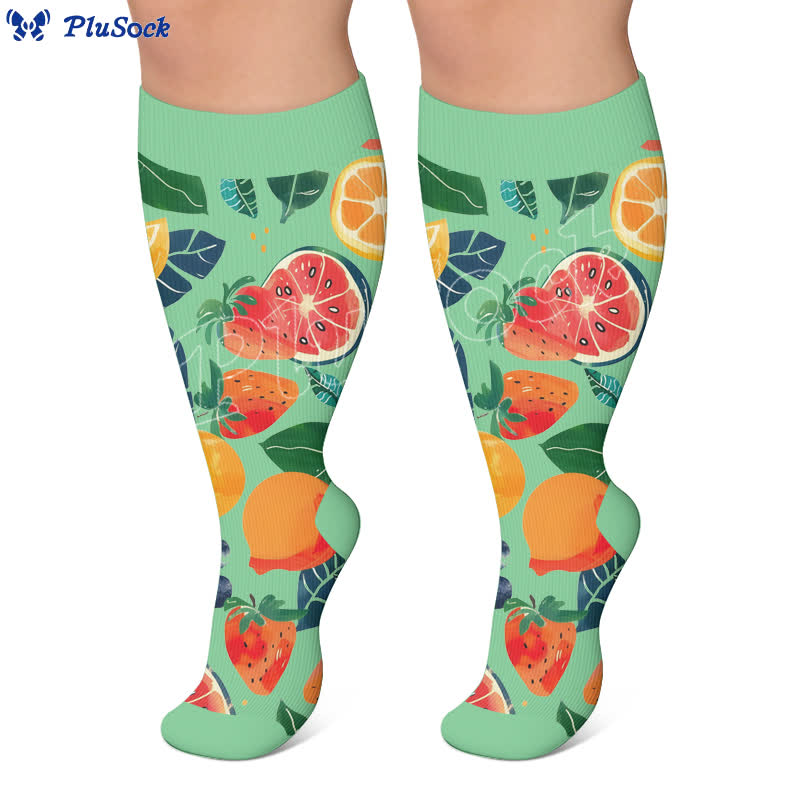 Plus Size Fruit Compression Socks - image 4