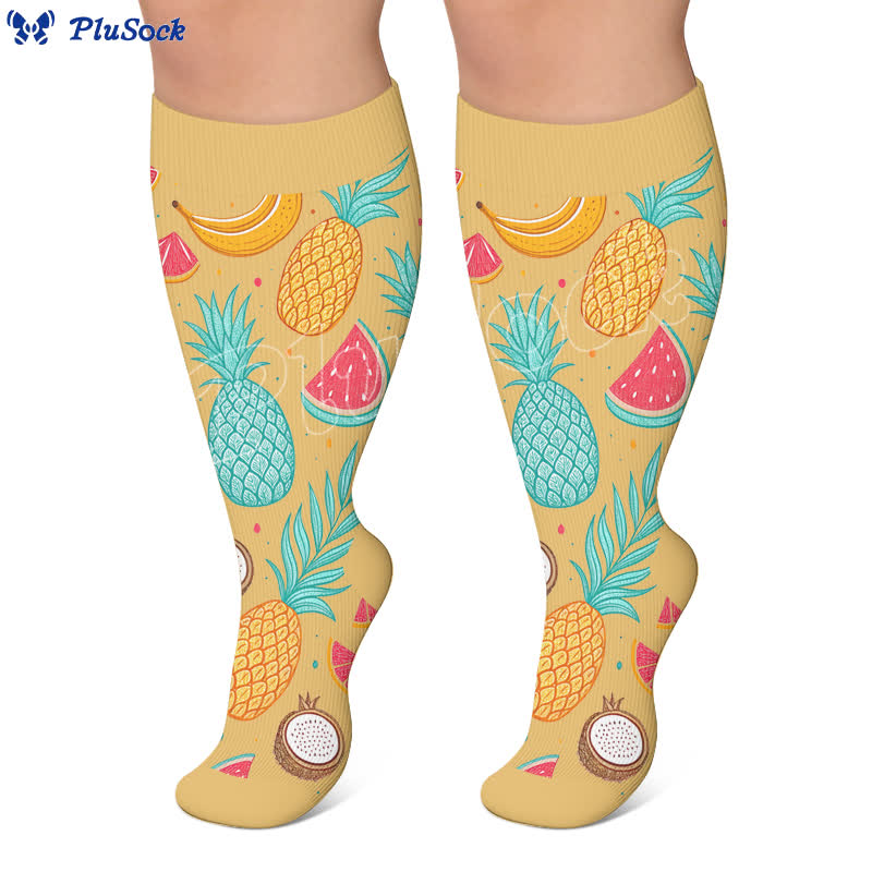 Plus Size Fruit Compression Socks - image 2