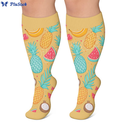 Plus Size Fruit Compression Socks - image 2