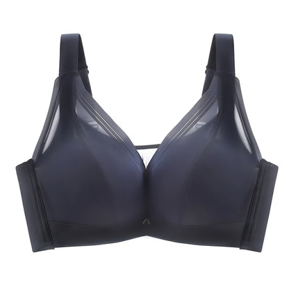 Seamless Comfort Underwire Bra - Blue - 46 - E - image 4