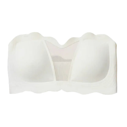 Smooth Support Strapless Wireless Bra - White - 4XL - image 2