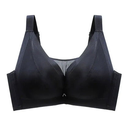 Seamless Comfort Underwire Bra - Black - 46 - E - image 5