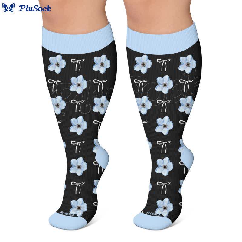 Plus Size Butterfly Star Compression Socks - image 3