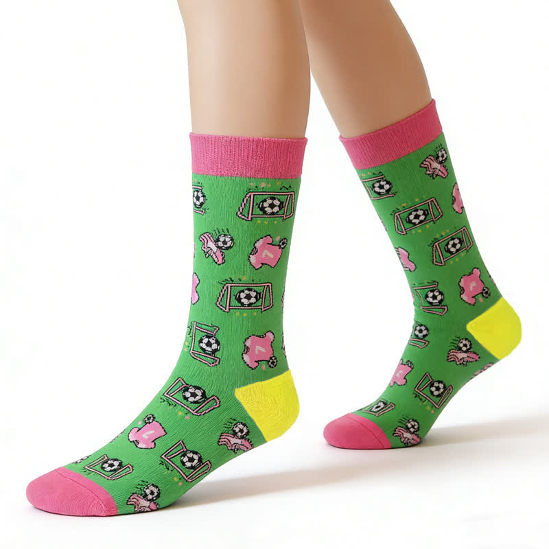 Soccer Stripe Cotton Quarter Socks(3 Pairs) - image 7
