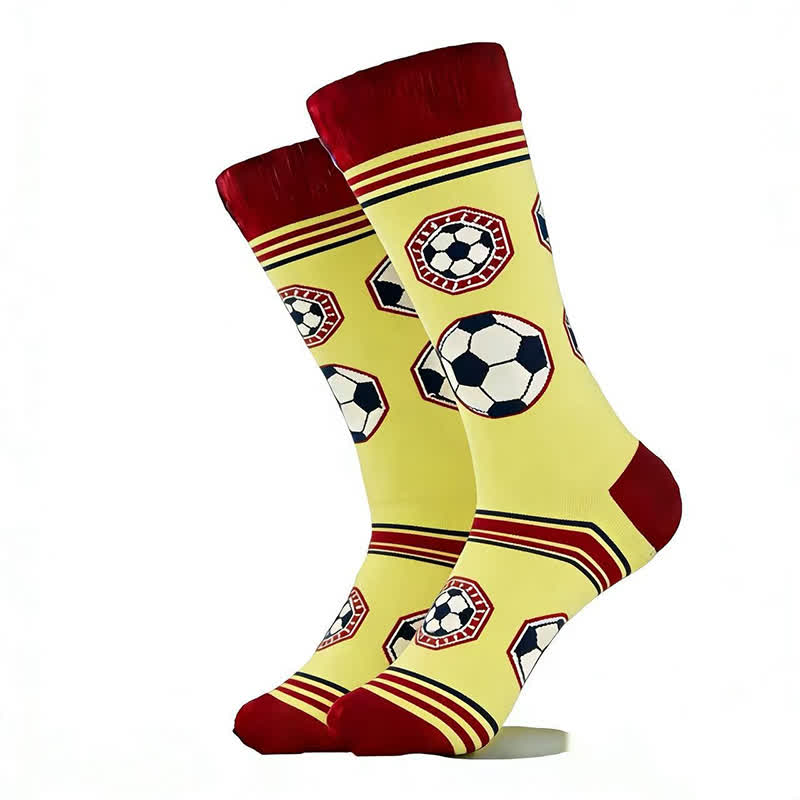 Trendy Soccer Pattern Quarter Socks (5 Pairs) - image 10