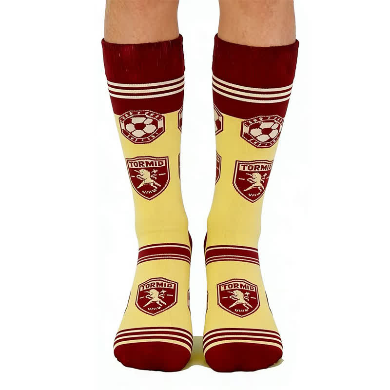 Trendy Soccer Pattern Quarter Socks (5 Pairs) - image 4