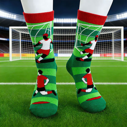 Breathable Soccer Slogan Cotton Quarter Socks(6 Pairs) - image 6