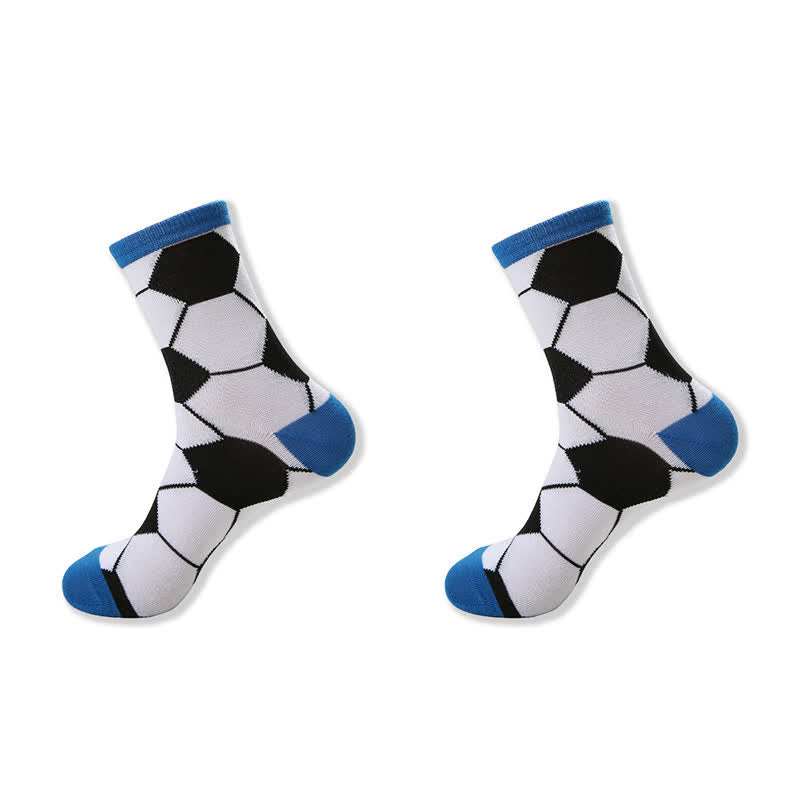 Casual Soccer Print Quarter Socks (6 Pairs) - image 5