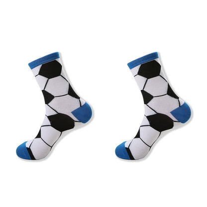 Casual Soccer Print Quarter Socks (6 Pairs) - image 5