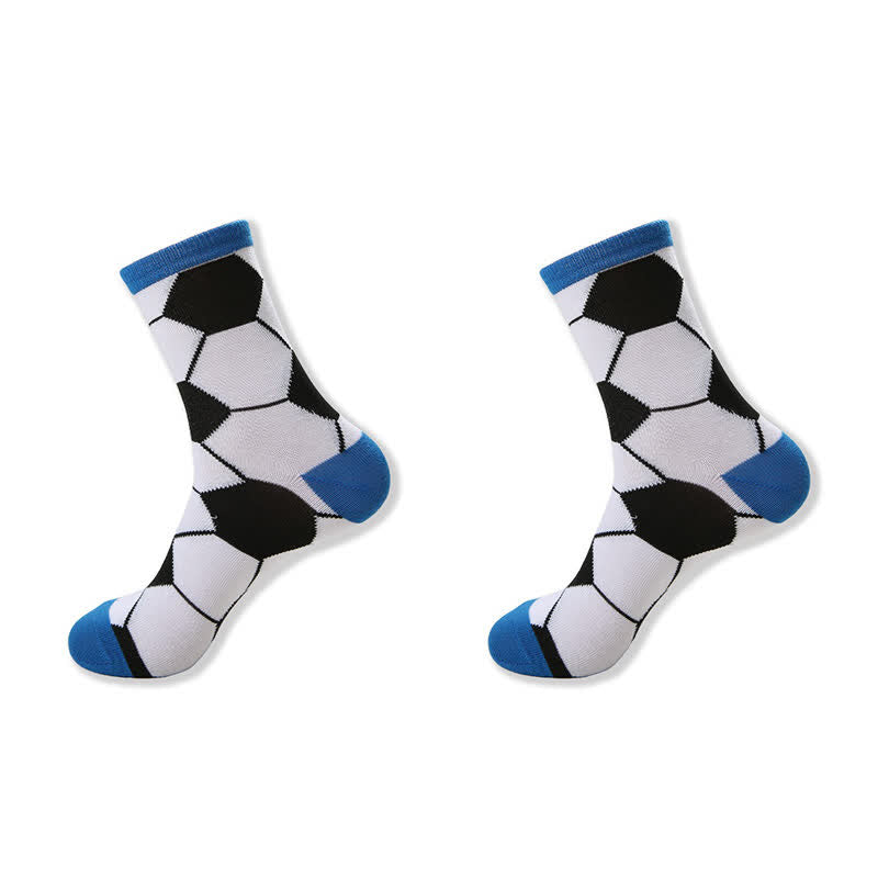 Casual Soccer Print Quarter Socks (6 Pairs) - image 4