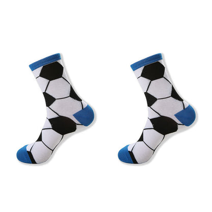 Casual Soccer Print Quarter Socks (6 Pairs) - image 4