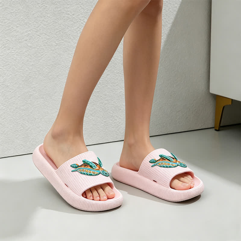 Soft Cushioned Turtle Slide Slippers - image 0