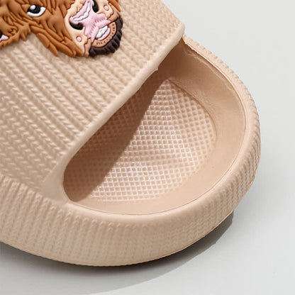 Highland Cow Cloud Cushion Platform Slippers - image 2