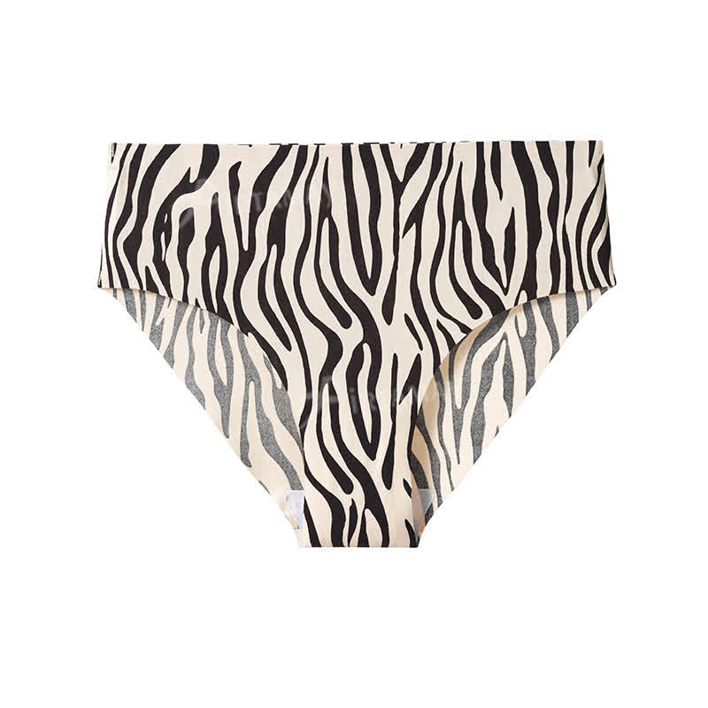 Zebra Leopard Print Seamless Invisible Panty(4 Packs) - image 6