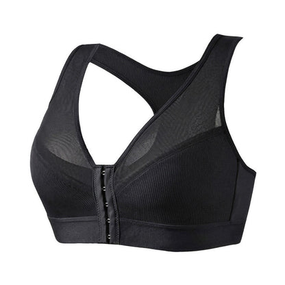 Front Closure Wireless Bra - Black - 2XL - image 11