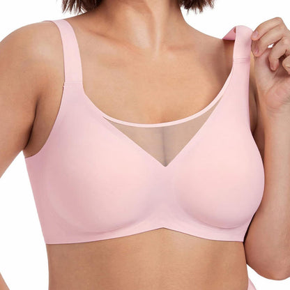 Everyday Support Wireless Bra - Pink - 3XL - image 7