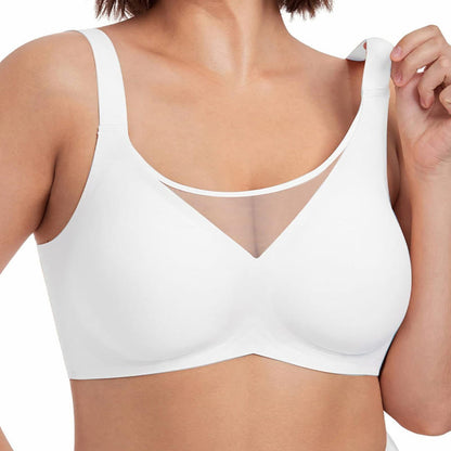 Everyday Support Wireless Bra - White - 3XL - image 6