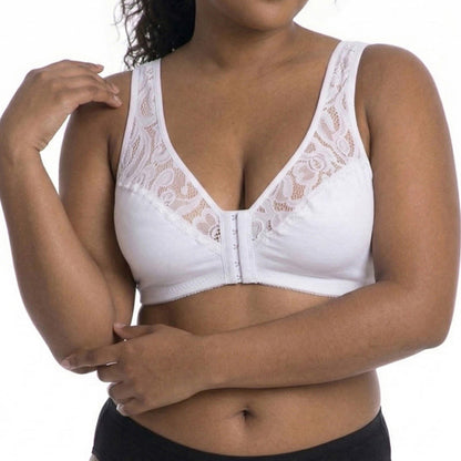 Lace Front Closure Wireless Bra - image 1