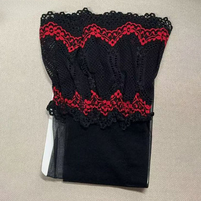 Lace Top Sheer Pantyhose(3 Pairs) - image 8