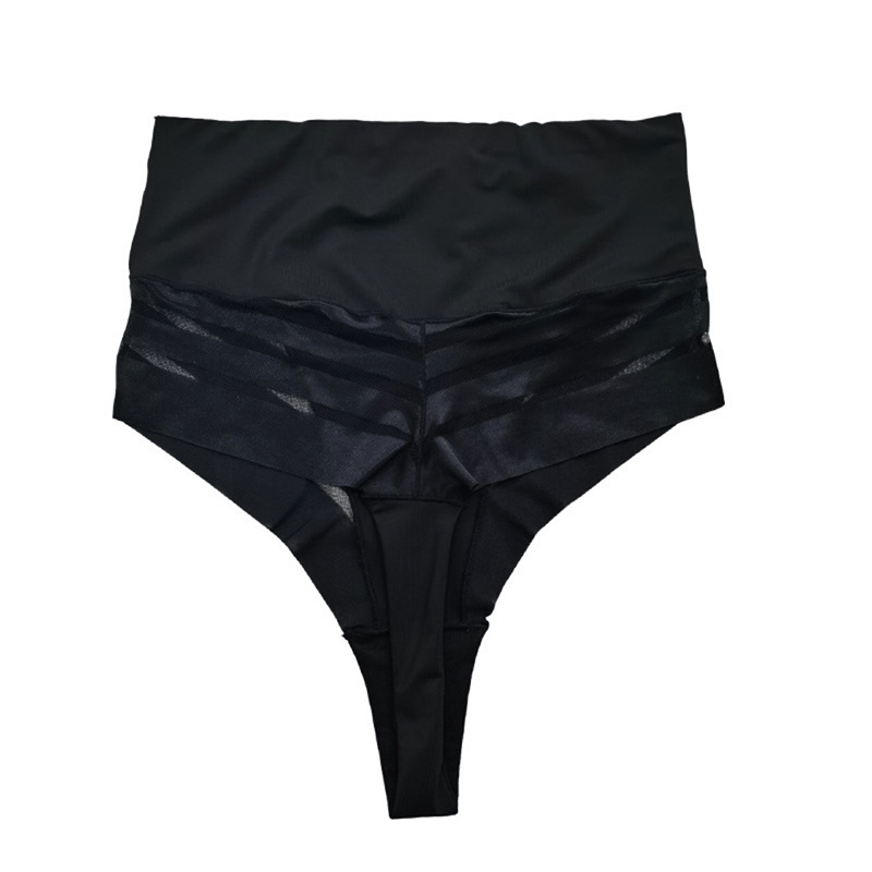 High Waist Tummy Control Panty - Black - XXL - image 8