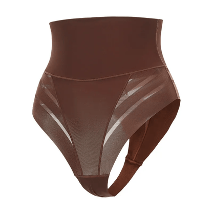 High Waist Tummy Control Panty - Coffee - XXL - image 9