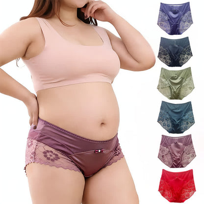 Satin Lace High Waist Panty(2 Packs) - image 0